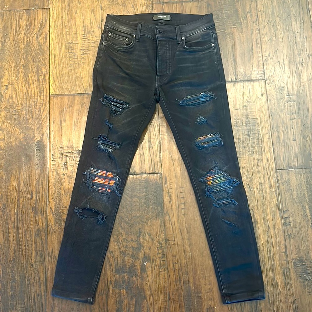 MENS AMIRI BLACK JEANS SIZE 28